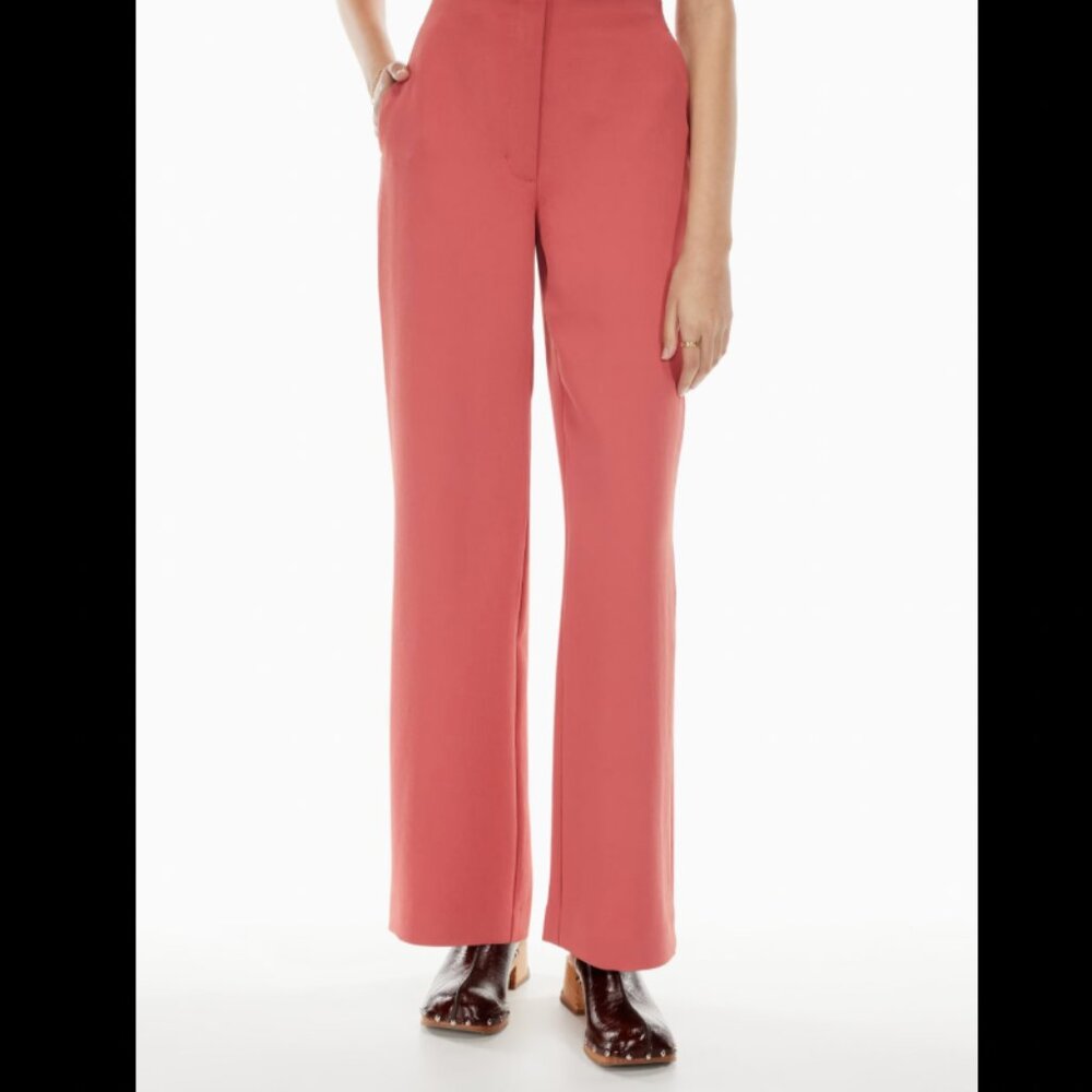 Aritzia Wilfred Sonata Pants in Warm Sienna Red